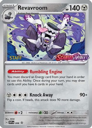 Revavroom (Prerelease) [Staff] 008  - Holofoil - Promo