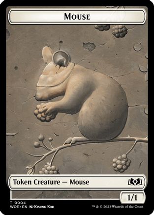 Mouse // Food (0012) Double-Sided Token (WOE-4 // 12) - Wilds of Eldraine Foil