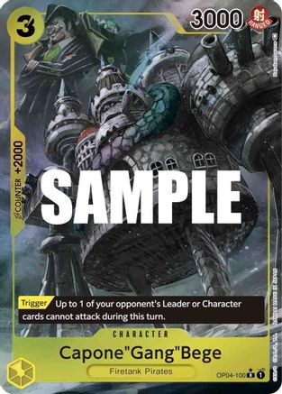 Capone"Gang"Bege (Alternate Art) (OP04-100) - Rare