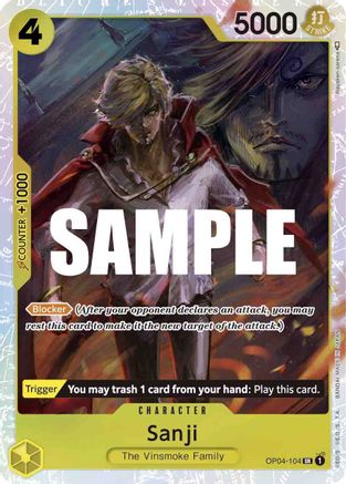 Sanji (104) (OP04-104) - Super Rare