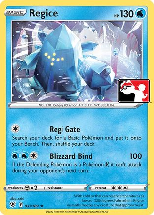 Regice (037/189) [Pack de prix série trois] 