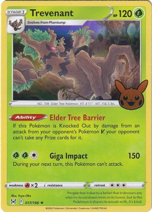 Trevenant 017  - Holofoil - Holo Rare