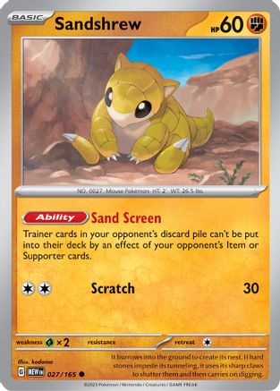Sandshrew 027  - Common