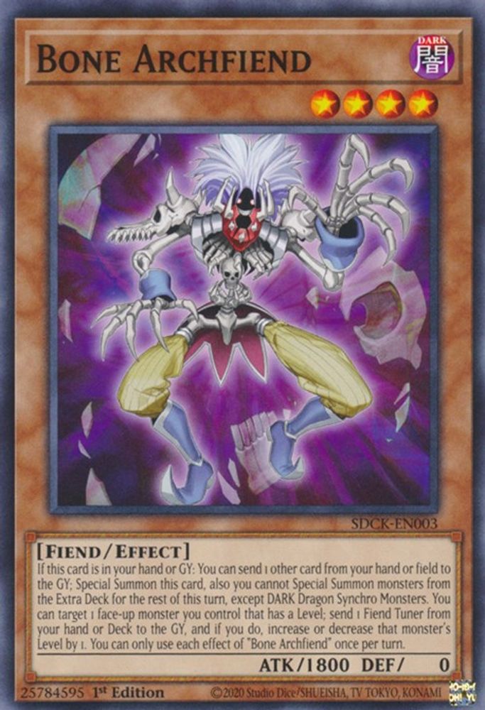 Bone Archfiend (SDCK-EN003) - Common
