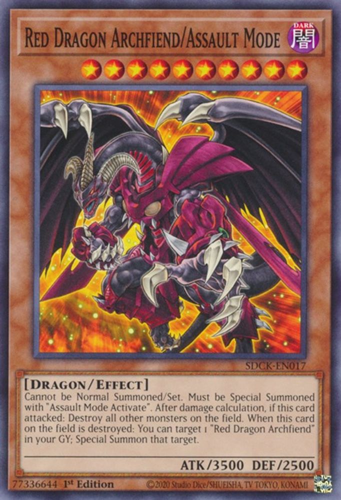 Red Dragon Archfiend/Assault Mode (SDCK-EN017) - Common