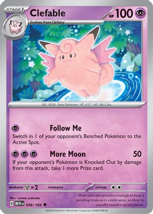 Clefable 036  - Uncommon