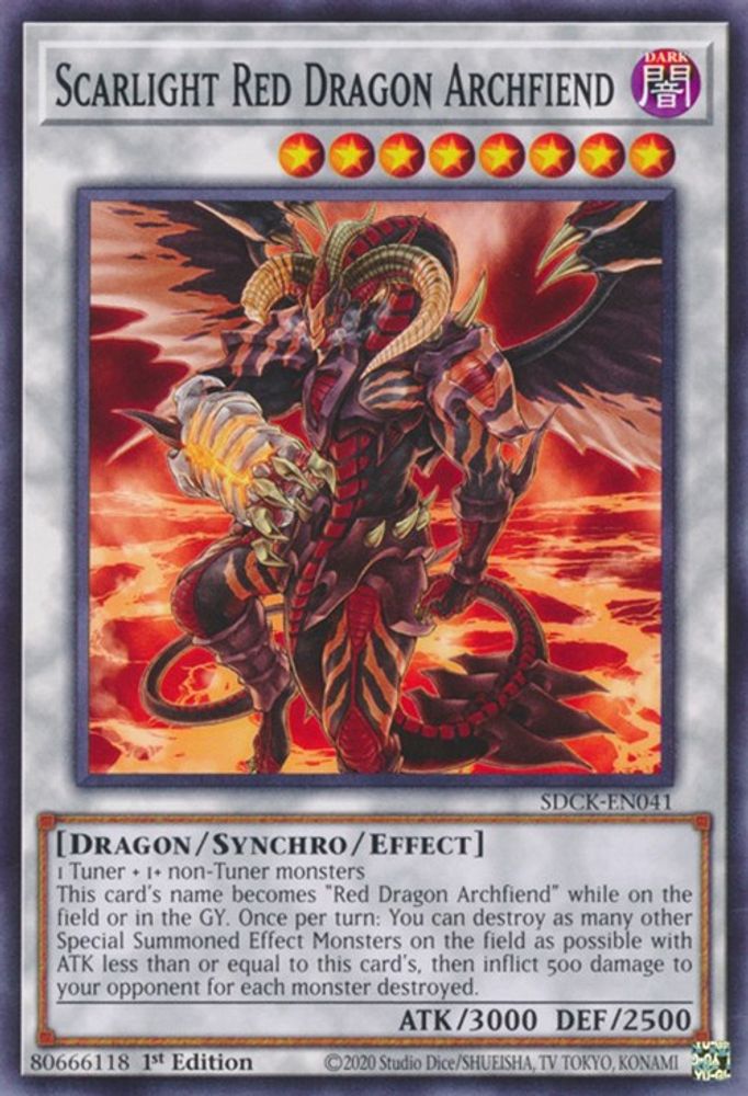 Scarlight Red Dragon Archfiend (SDCK-EN041) - Common
