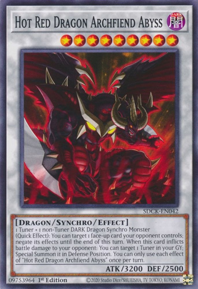 Hot Red Dragon Archfiend Abyss (SDCK-EN042) - Common