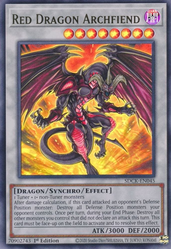 Red Dragon Archfiend (SDCK-EN045) - Ultra Rare
