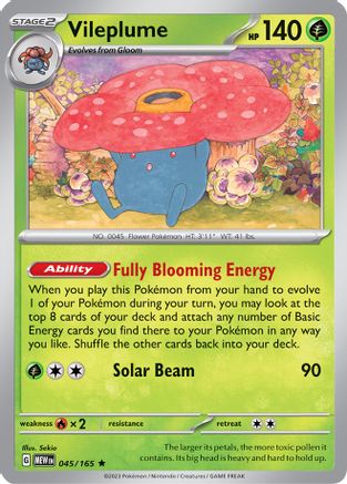 Vileplume 045  - Holofoil - Rare