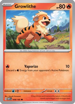 Growlithe 058  - Common