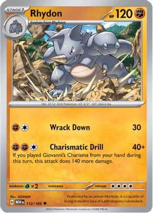 Rhydon 112  - Uncommon
