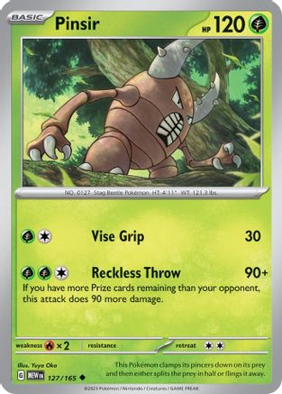 Pinsir 127  - Uncommon