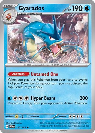 Gyarados 130  - Holofoil - Rare