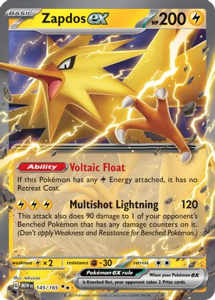 Zapdos ex (145/165) [Écarlate et Violet : 151] 