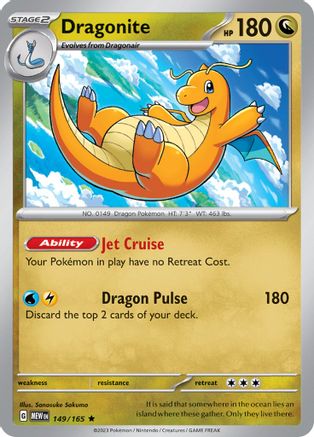 Dragonite 149  - Holofoil - Rare