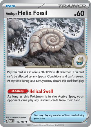 Antique Helix Fossil 153  - Common