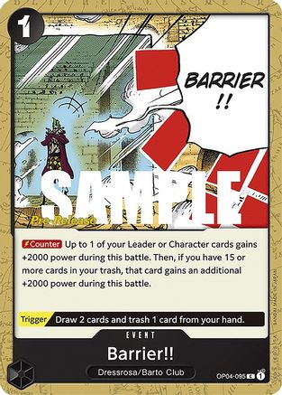 Barrier!! (OP04-095) - Common