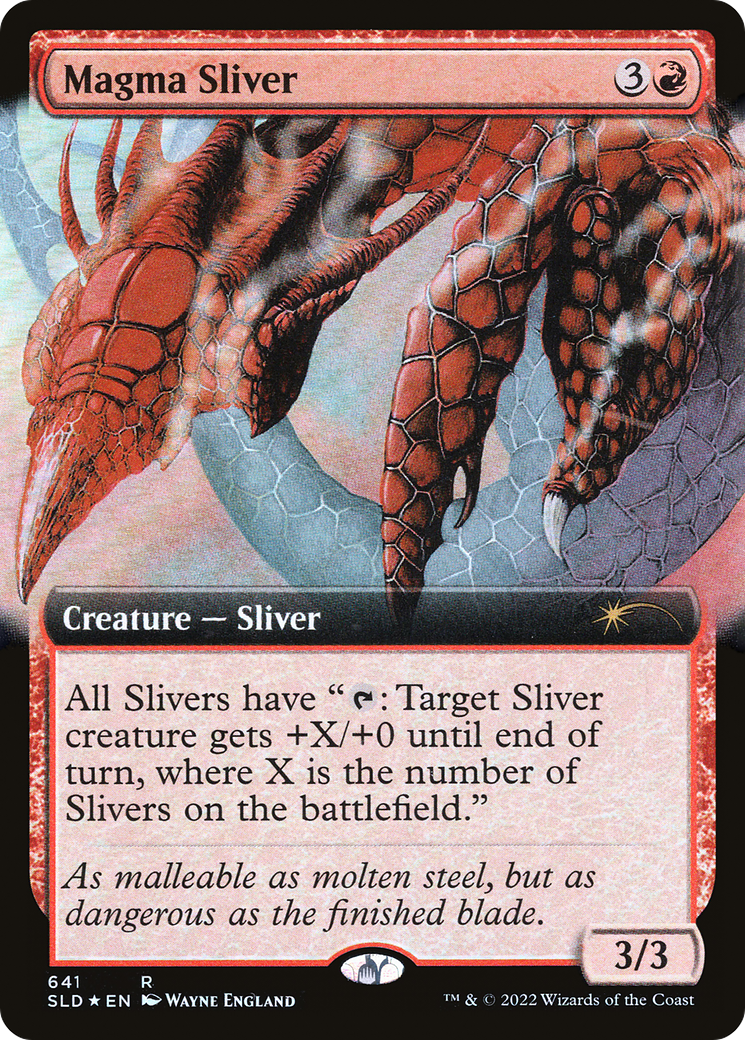 Magma Sliver (Art étendu) [Série Secret Lair Drop] 