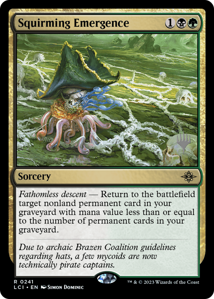 Squirming Emergence (Pack Promo) [Les Cavernes Perdues d'Ixalan Promos] 