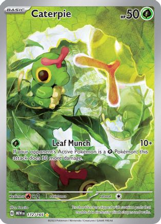 Caterpie 172/165  - Holofoil - Illustration Rare