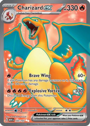 Charizard ex 183/165  - Holofoil - Ultra Rare