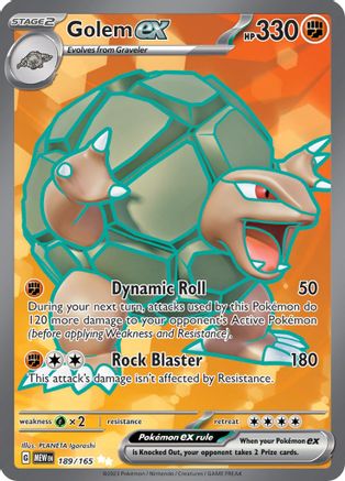 Golem ex 189/165  - Holofoil - Ultra Rare