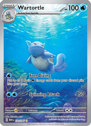 Wartortle 171/165  - Holofoil - Illustration Rare