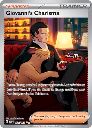 Giovanni's Charisma 204/165  - Holofoil - Special Illustration Rare