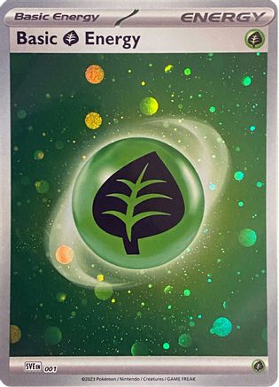 Basic Grass Energy (Cosmos Holo) 001  - Holofoil - Common