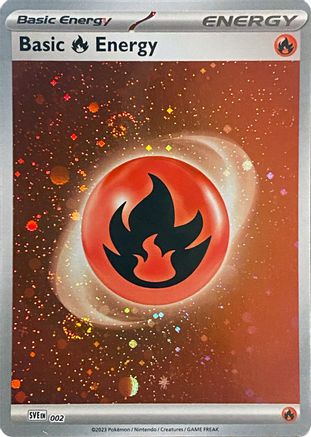 Basic Fire Energy (Cosmos Holo) 002  - Holofoil - Common