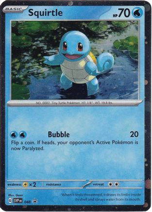 Squirtle (Cosmos Holo) 048  - Holofoil - Promo