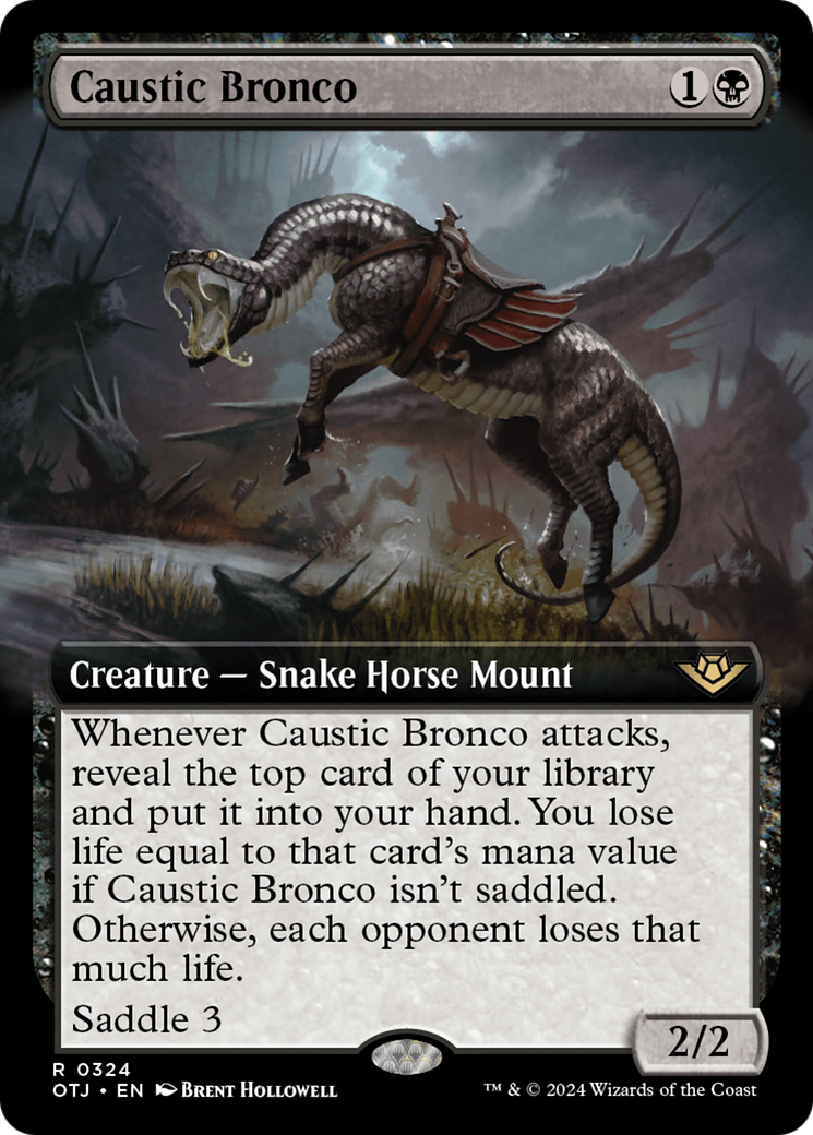 Caustic Bronco (Art étendu) [Hors la loi de Thunder Junction] 