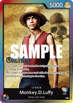 Monkey.D.Luffy (Leader Pack - Live Action) (Sealed Battle 2023 Vol. 1) - Promo