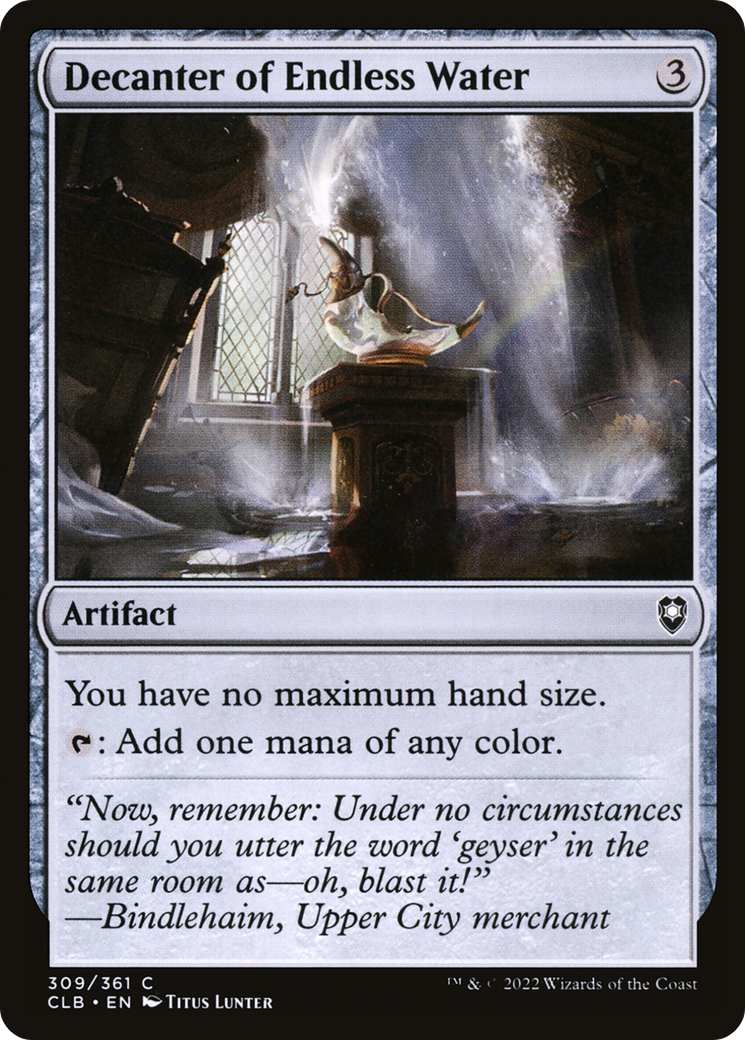 Carafe d'eau sans fin [Commander Legends : Battle for Baldur's Gate] 
