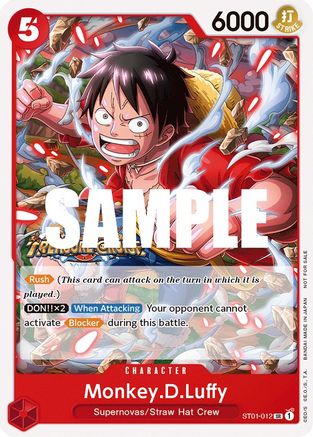 Monkey.D.Luffy (Tournament Pack Vol. 5) (ST01-012) - Super Rare