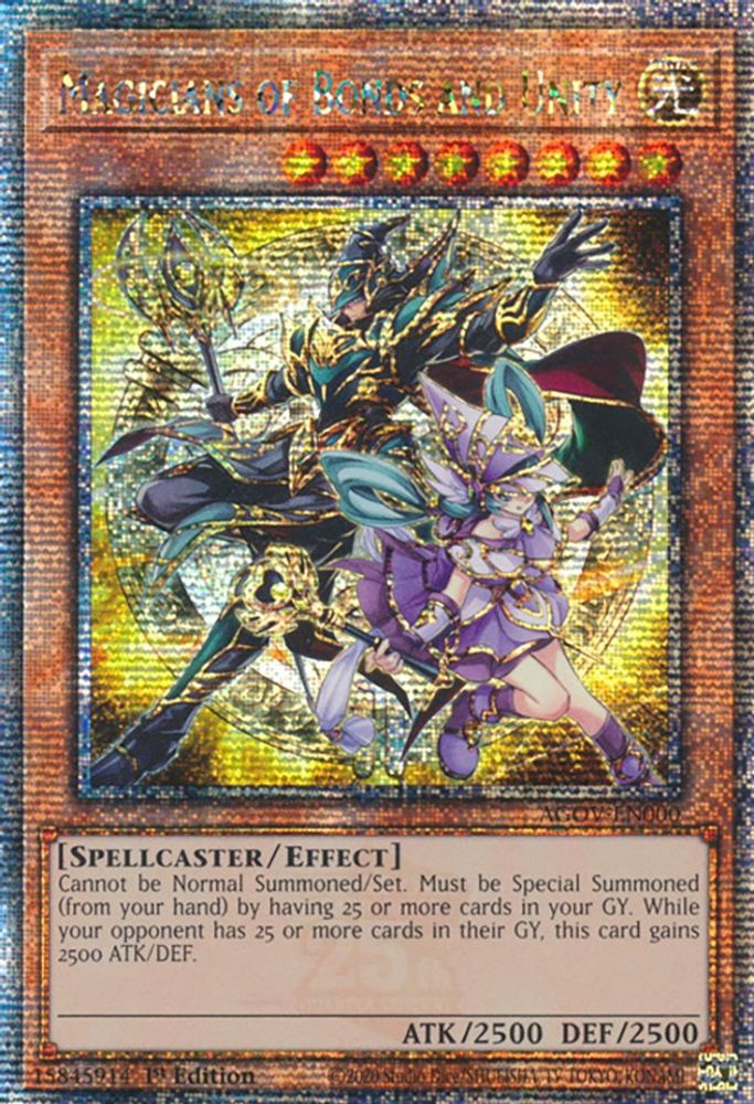 Magicians of Bonds and Unity (Quarter Century Secret Rare) (AGOV-EN000) - Quarter Century Secret Rare