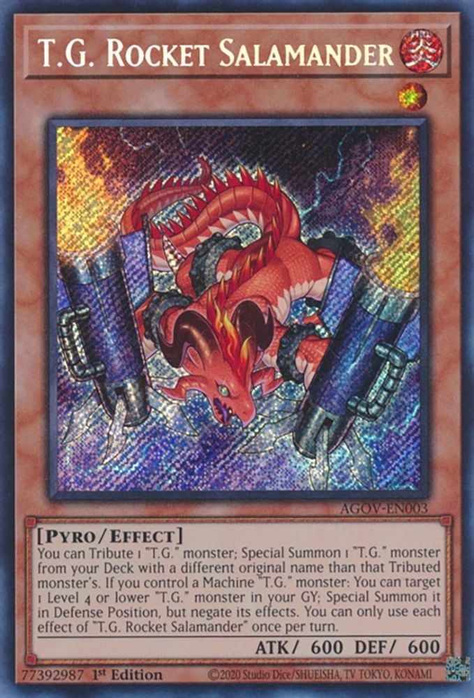 T.G. Rocket Salamander (AGOV-EN003) - Secret Rare