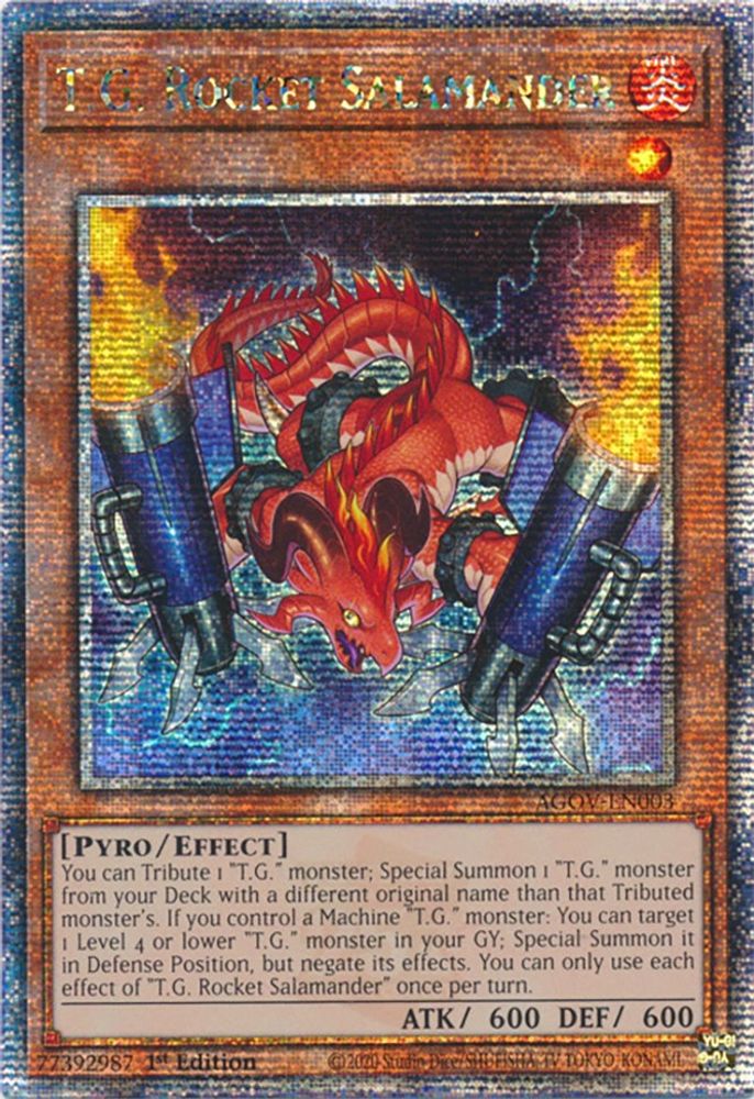 T.G. Rocket Salamander (Quarter Century Secret Rare) (AGOV-EN003) - Quarter Century Secret Rare