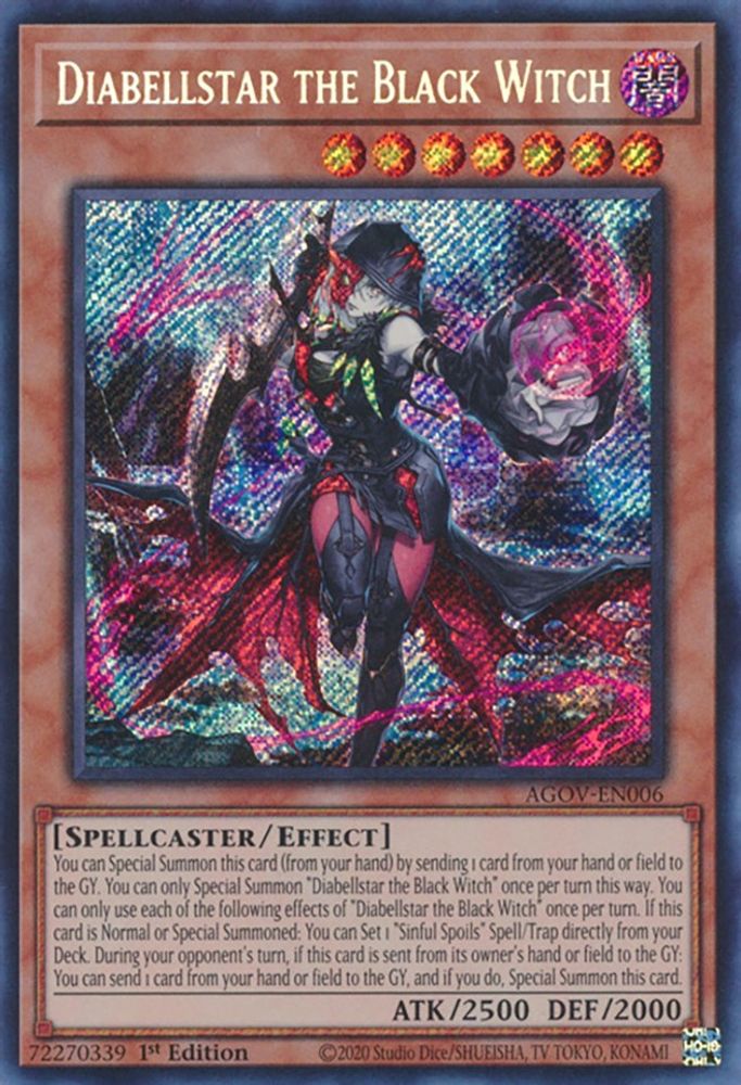Diabellstar the Black Witch (AGOV-EN006) - Secret Rare