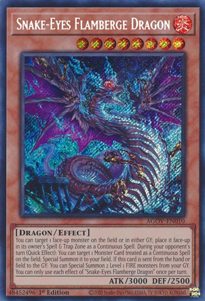 Dragon Flamberge aux yeux de serpent [AGOV-EN010] Secret Rare 