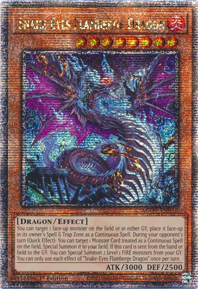 Dragon Flamberge aux yeux de serpent (Quart de siècle secret rare) [AGOV-EN010] Quart de siècle secret rare 