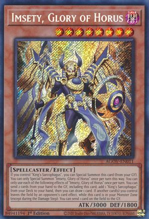 Imsety, Glory of Horus (AGOV-EN011) - Age of Overlord 1st Edition