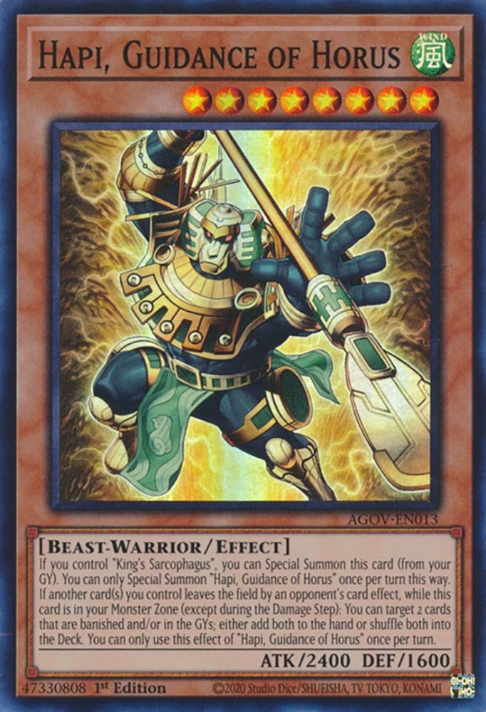 Hapi, Guidance of Horus (AGOV-EN013) - Super Rare