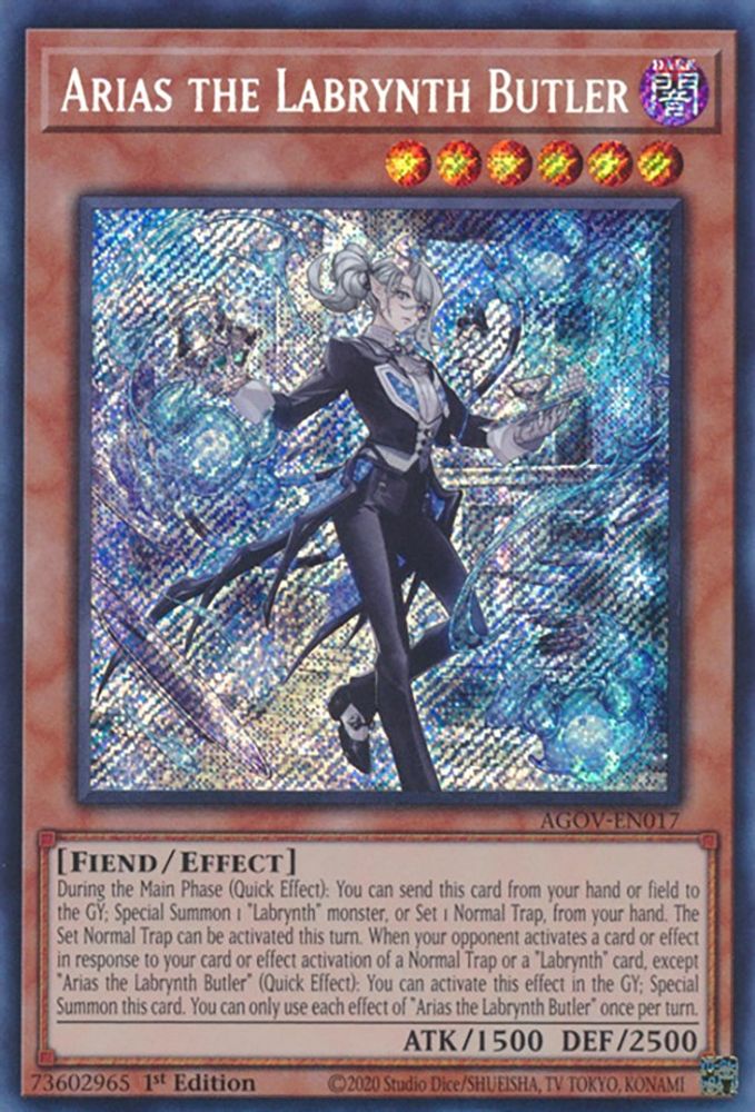 Arias the Labrynth Butler (AGOV-EN017) - Secret Rare