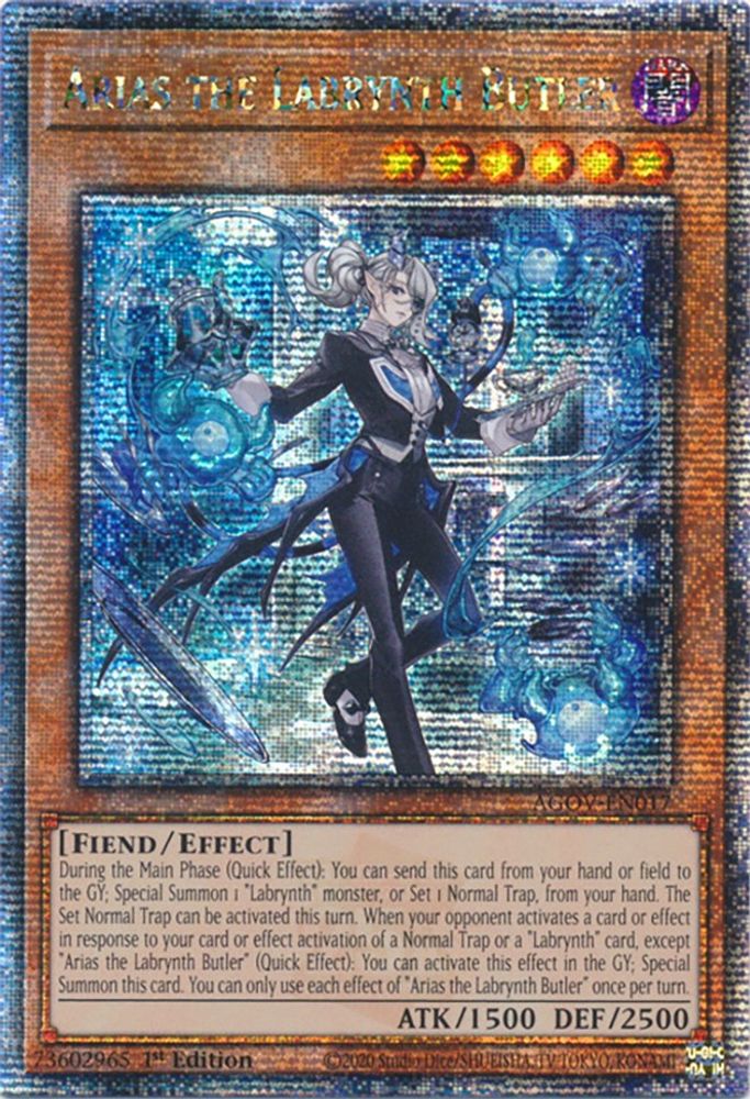 Arias the Labrynth Butler (Quarter Century Secret Rare) (AGOV-EN017) - Quarter Century Secret Rare