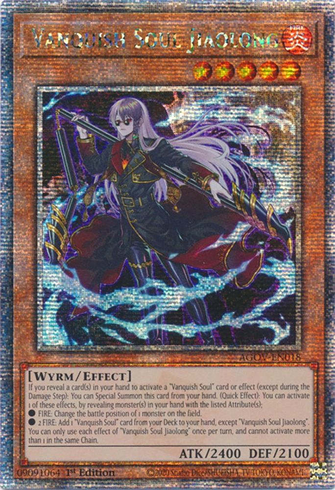 Vanquish Soul Jiaolong (Quarter Century Secret Rare) (AGOV-EN018) - Quarter Century Secret Rare