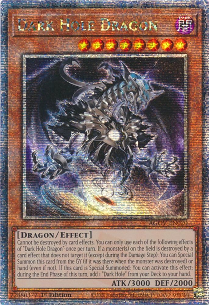 Dark Hole Dragon (Quarter Century Secret Rare) (AGOV-EN020) - Quarter Century Secret Rare