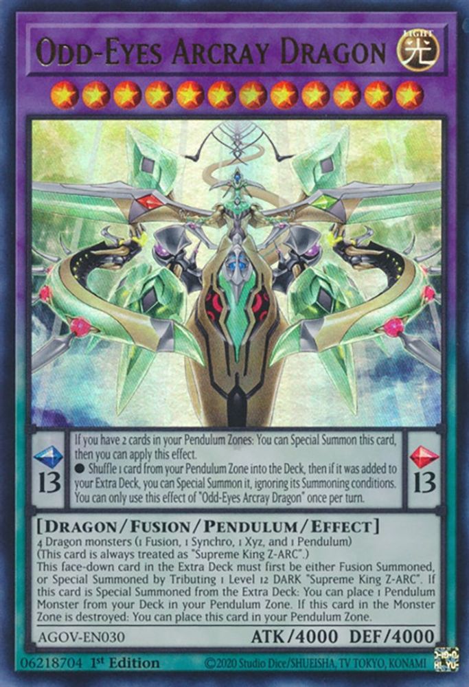 Odd-Eyes Arcray Dragon (AGOV-EN030) - Ultra Rare