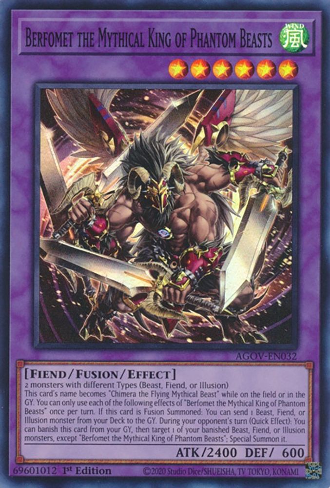 Berfomet the Mythical King of Phantom Beasts (AGOV-EN032) - Super Rare
